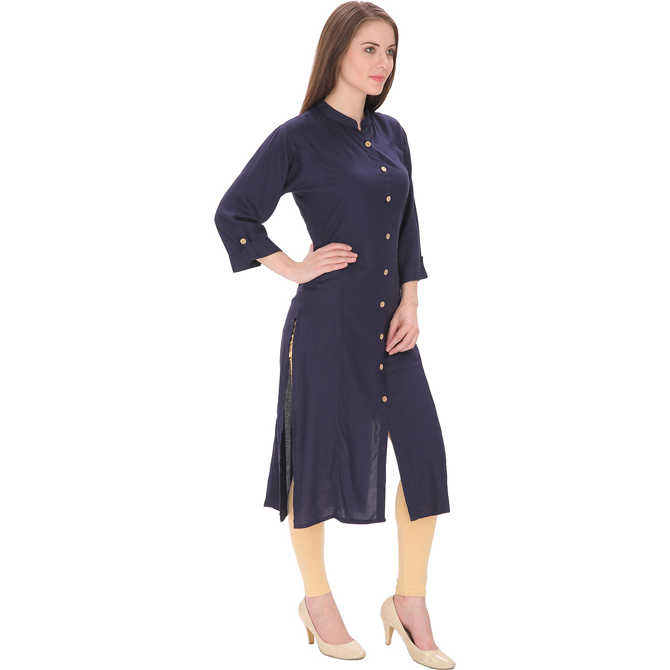 Purplicious Navy Blue Formal Long Kurti