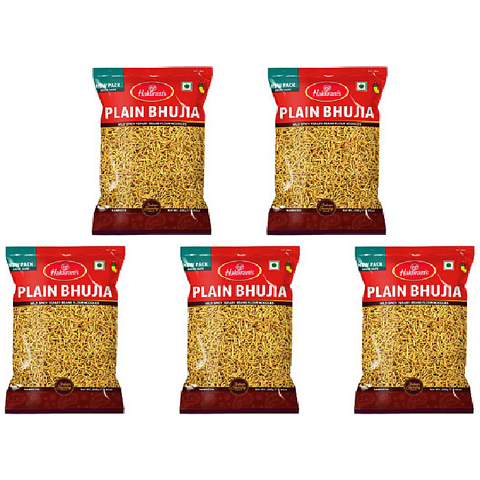 Pack of 5 - Haldiram's Plain Bhujia - 400 Gm (14.12 Oz)
