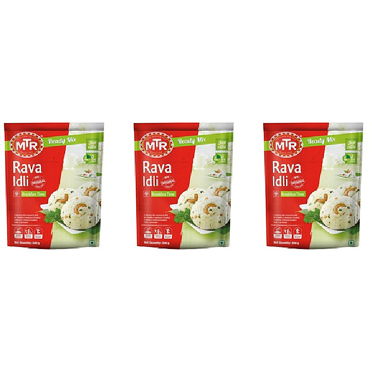 Pack of 3 - Mtr Breakfast Mix Rava Idli  - 500 Gm (17 Oz)