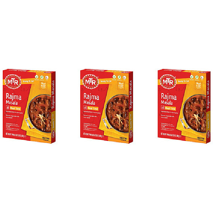 Pack of 3 - Mtr Ready To Eat Rajma Masala - 300 Gm (10.58 Oz)