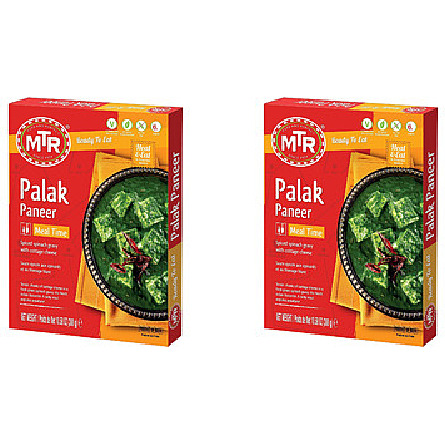 Pack of 2 - Mtr Ready To Eat Palak Paneer - 300 Gm (10.5 Oz)