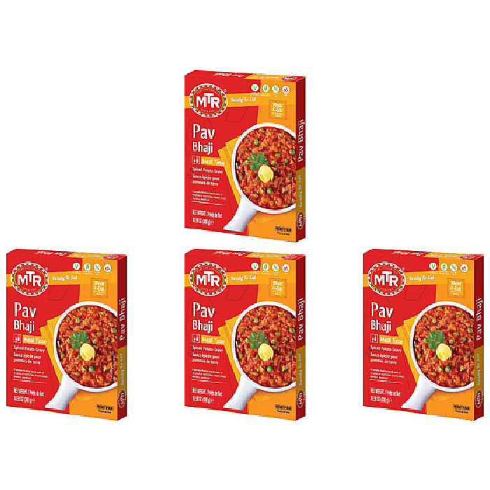 Pack of 4 - Mtr Ready To Eat Pav Bhaji - 300 Gm  (10.5 Oz)