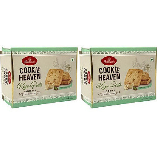 Pack of 2 - Haldiram's Cookie Heaven Kaju Pista Cookies - 200 Gm (7.06 Oz)
