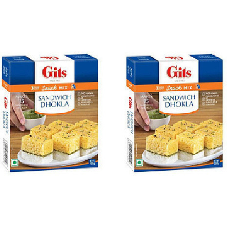 Pack of 2 - Gits Sandwich Dhokla Mix - 200 Gm (7 Oz)