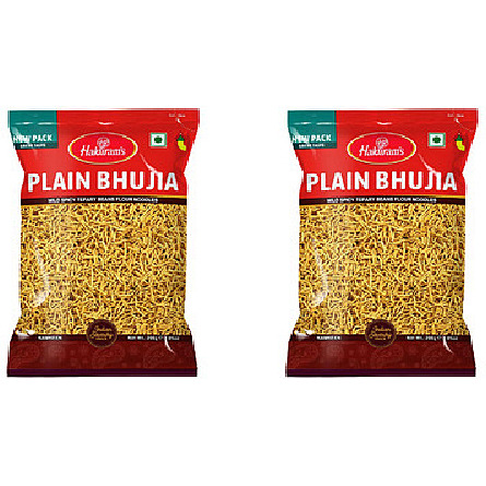 Pack of 2 - Haldiram's Plain Bhujia - 400 Gm (14.12 Oz)