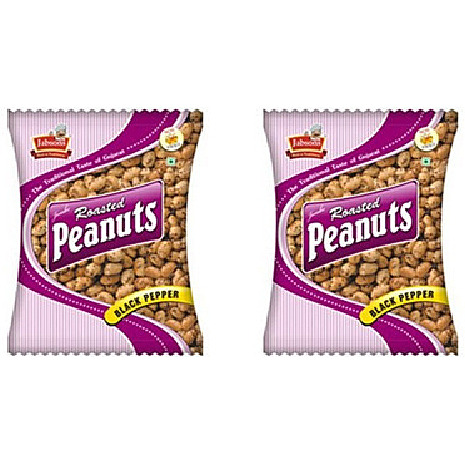 Pack of 2 - Jabsons Roasted Peanuts Black Pepper - 140 Gm (4.94 Oz)