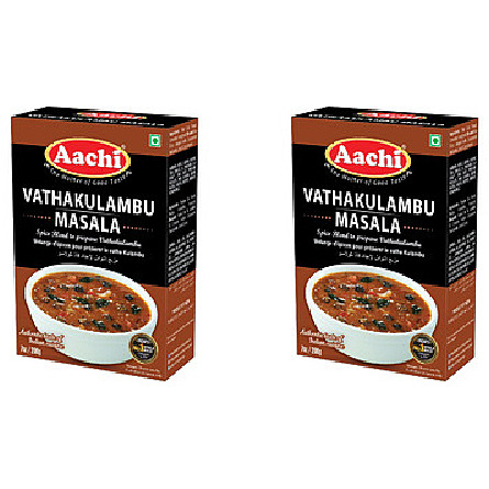 Pack of 2 - Aachi Vathakulambu Masala - 200 Gm (7 Oz)