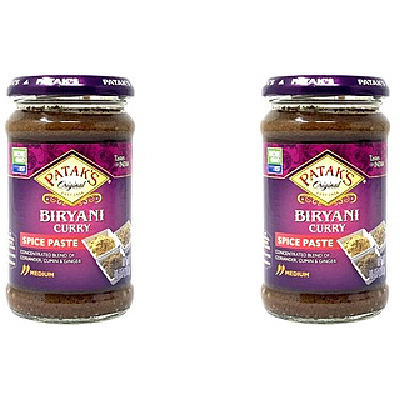 Pack of 2 - Patak's Biryani Curry Spice Paste Medium - 10 Oz (283 Gm)
