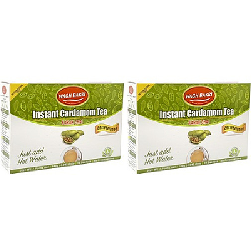 Pack of 2 - Wagh Bakri Instant Unsweetened Cardamom Tea - 140 Gm (4.94 Oz)