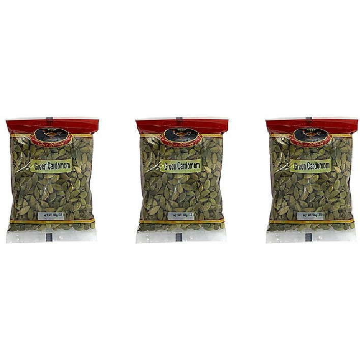 Pack of 3 - Deep Green Cardamom Elaichi - 100 Gm (3.5 Oz)