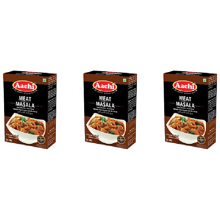 Pack of 3 - Aachi Meat Masala - 200 Gm (7 Oz)