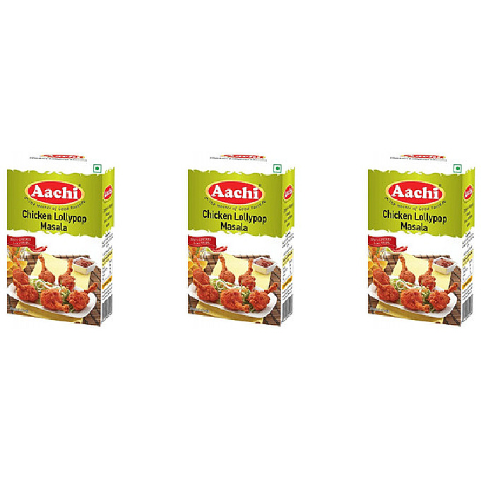 Pack of 3 - Aachi Chicken Lollypop Masala - 200 Gm (7 Oz)