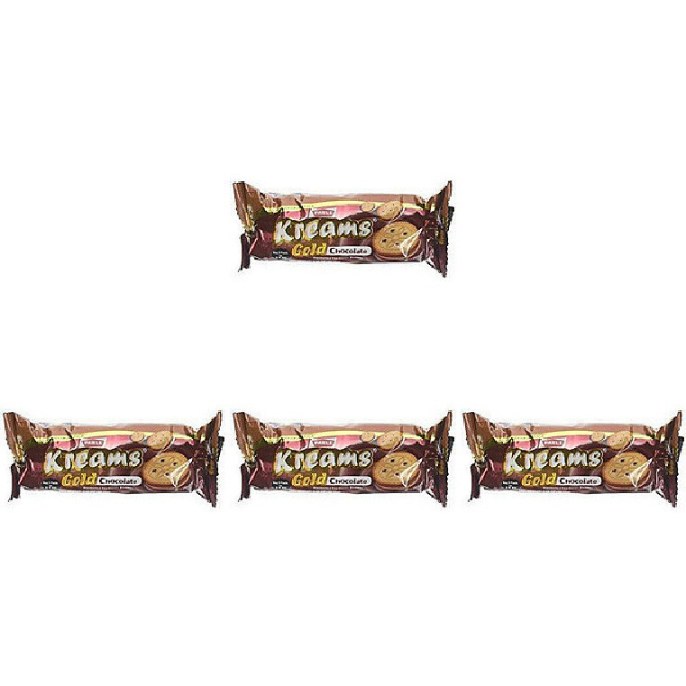 Pack of 4 - Parle Kreams Gold Chocolate - 66.72 Gm (2.35 Oz)