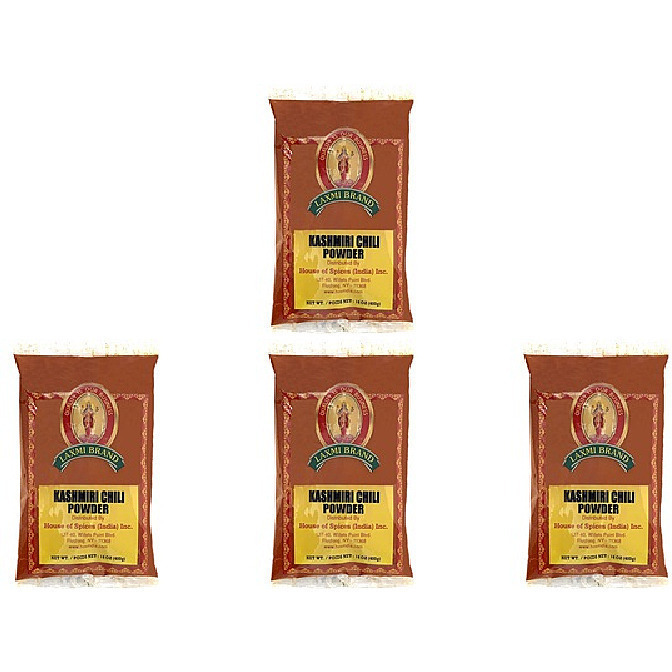 Pack of 4 - Laxmi Kashmiri Chili Powder - 400 Gm (14 Oz)