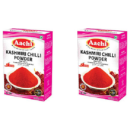 Pack of 2 - Aachi Kashmiri Chilli Powder - 160 Gm (5.6 Oz)