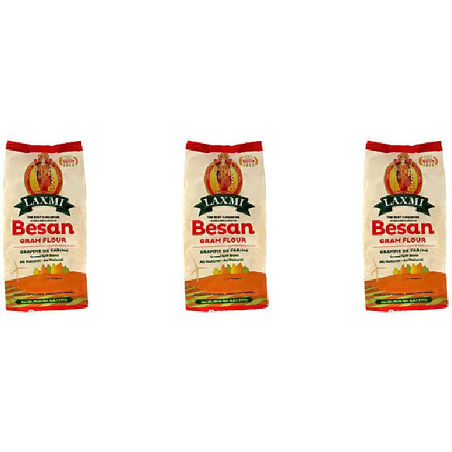 Pack of 3 - Laxmi Freshly Milled Besan - 4 Lb (1.81 Kg) [Fs]