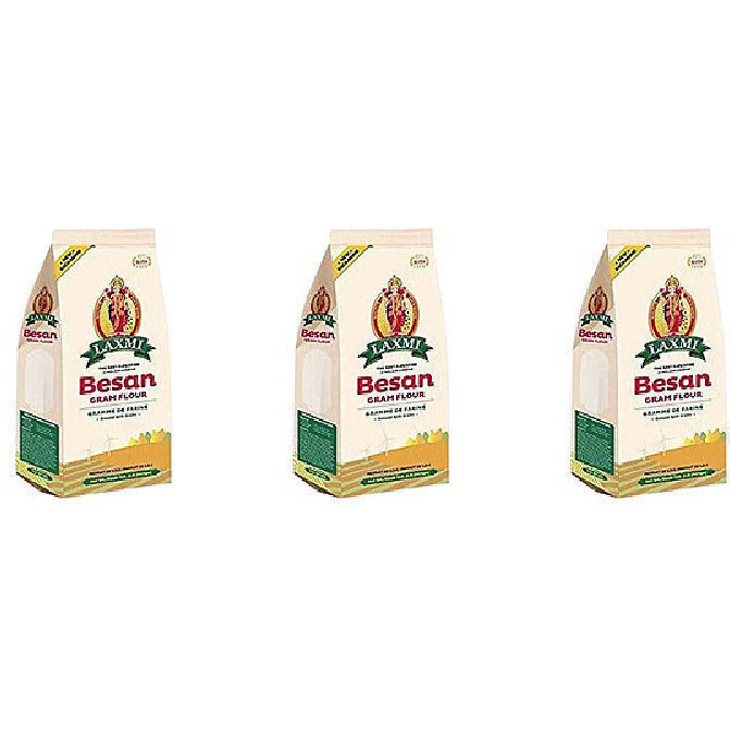 Pack of 3 - Laxmi Freshly Milled Besan - 2 Lb (907 Gm)