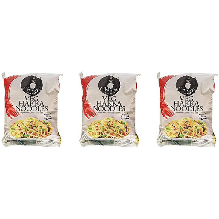Pack of 3 - Ching's Secret Hakka Veg Hakka Noodles - 600 Gm (21 Oz)