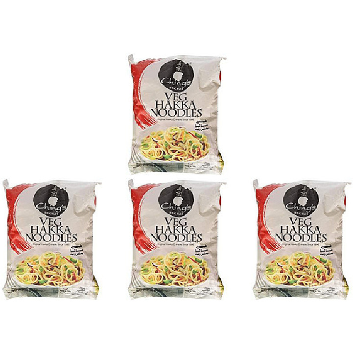 Pack of 4 - Ching's Secret Hakka Veg Hakka Noodles - 600 Gm (21 Oz)