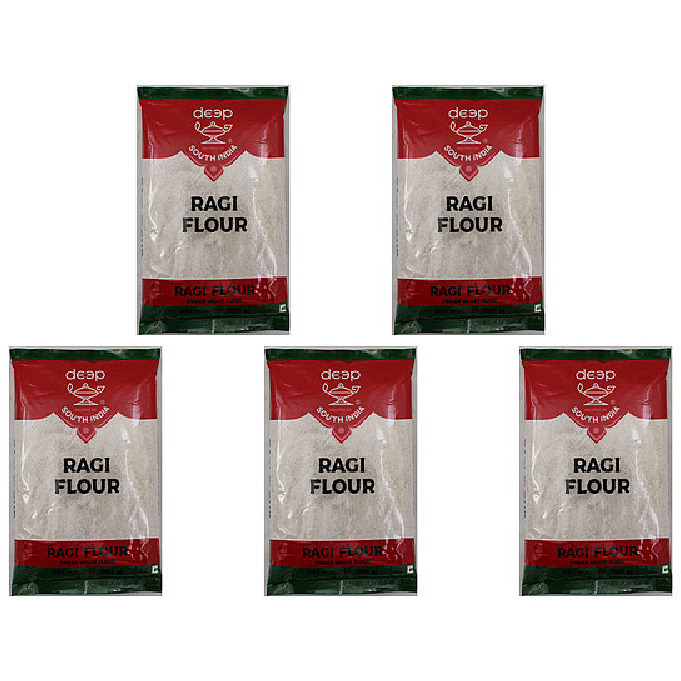 Pack of 5 - Deep Ragi Flour - 2 Lb (907 Gm)
