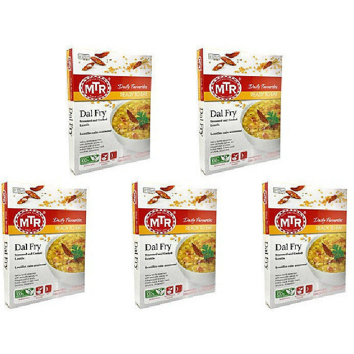 Pack of 5 - Mtr Ready To Eat Dal Fry - 300 Gm (10.5 Oz)
