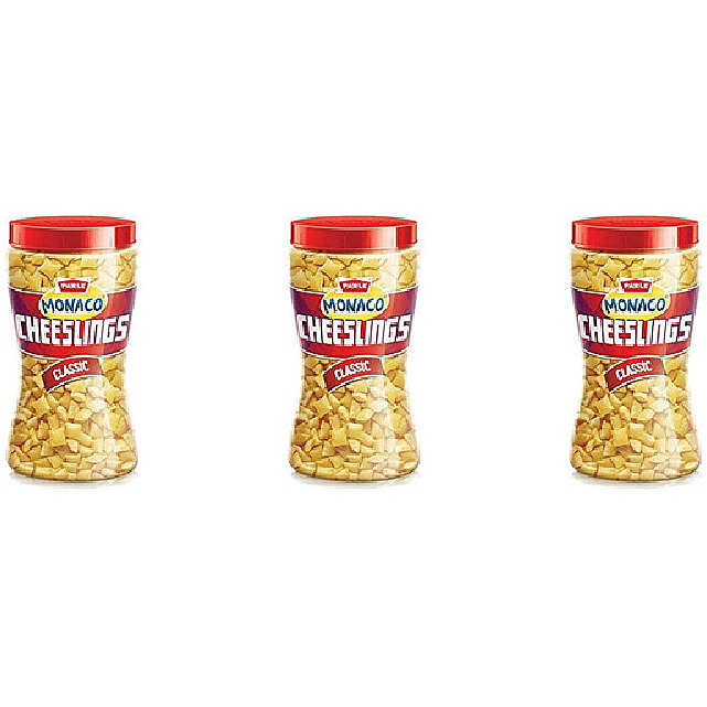 Pack of 3 - Parle Monaco Cheeslings Classic - 150 Gm (5.29 Oz)