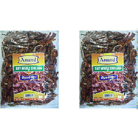 Pack of 2 - Anand Dry Whole Chillies Guntur Byadagi - 7 Oz (200 Gm)