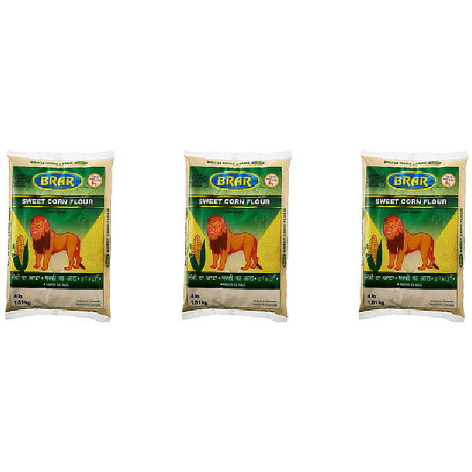 Pack of 3 - Brar Sweet Corn Flour - 2 Lb (32 Oz)