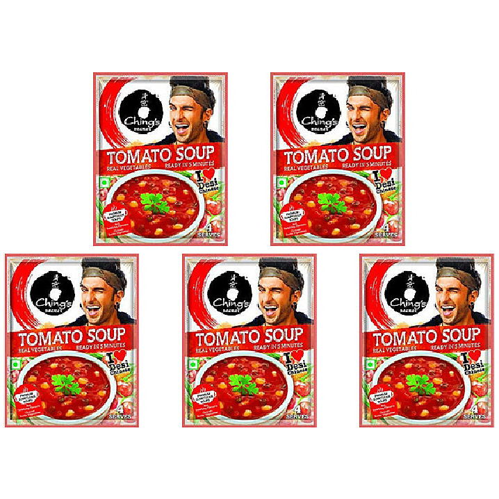 Pack of 5 - Ching's Secret Tomato Soup - 55 Gm (1.94 Oz)