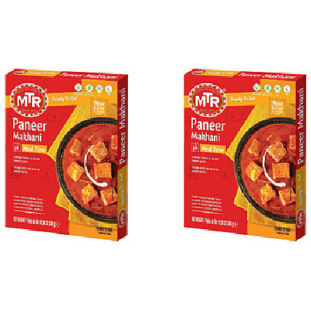 Pack of 2 - Mtr Ready To Eat Paneer Makhani - 300 Gm (10.5 Oz)