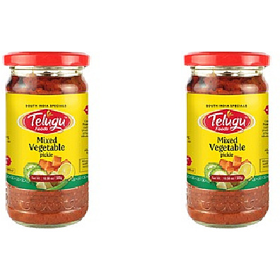 Pack of 2 - Telugu Mixed Vegetable Pickle - 300 Gm (10.58 Oz)