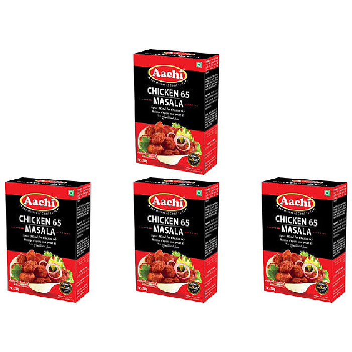 Pack of 4 - Aachi Chicken 65 Masala - 160 Gm (5.6 Oz)