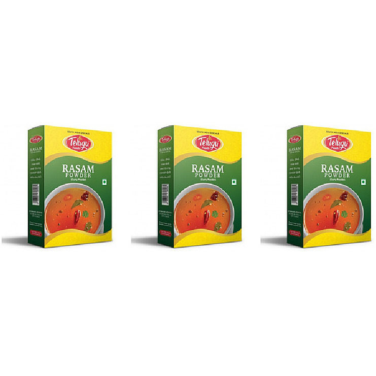 Pack of 3 - Telugu Rasam Powder - 100 Gm (3 Oz)