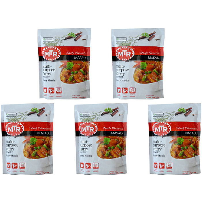 Pack of 5 - Mtr Multi Purpose Curry Powder - 100 Gm (3.5 Oz) [Fs]