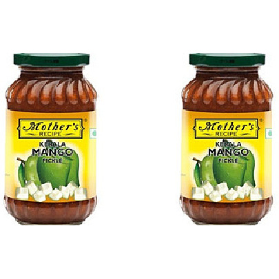 Pack of 2 - Mother's Recipe Kerala Mango Pickle - 400 Gm (14.1 Oz) [Buy 1 Get 1 Free]