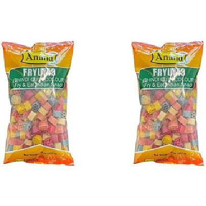 Pack of 2 - Anand Fryums Bhindicut Colour - 400 Gm (14 O (Z)