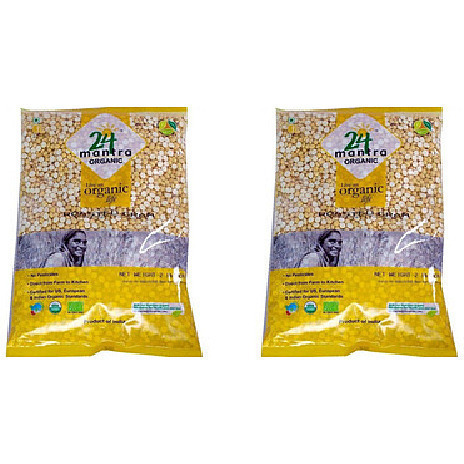 Pack of 2 - 24 Mantra Organic Roasted Chickpea Split - 2 Lb (908 Gm)