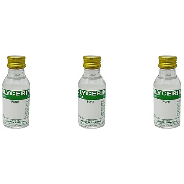 Pack of 3 - Ashwin Glycerin - 100 Ml (3.4 Fl Oz)