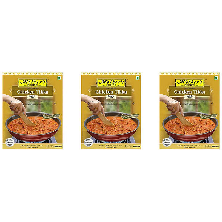 Pack of 3 - Mother's Recipe Spice Mix Chicken Tikka - 90 Gm (3.17 Oz)