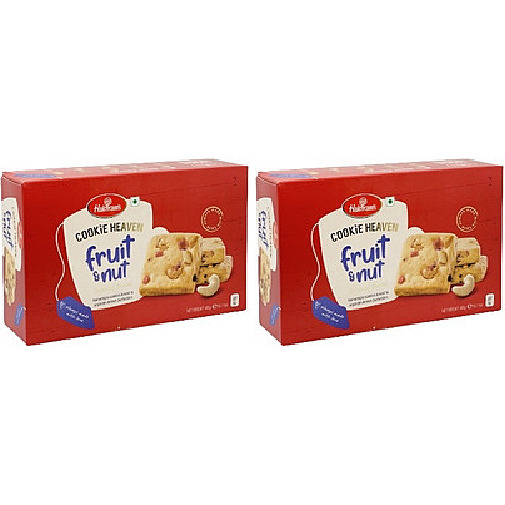 Pack of 2 - Haldiram's Cookie Heaven Fruit & Nut Homestyle Cookies - 400 Gm (14.1 Oz)