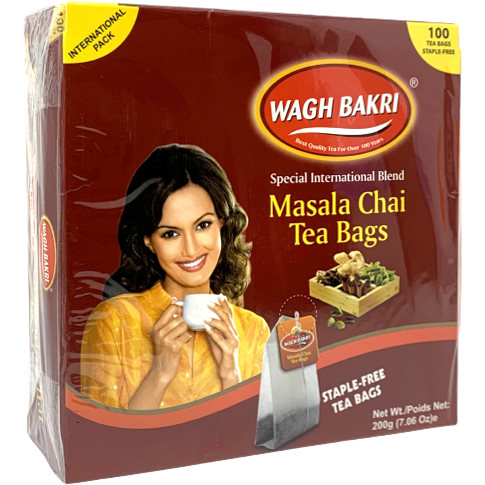 Pack of 2 - Wagh Bakri Masala Chai 100 Tea Bags - 200 Gm (7.06 Oz)