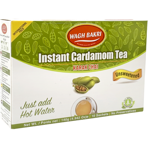 Pack of 2 - Wagh Bakri Instant Unsweetened Cardamom Tea - 140 Gm (4.94 Oz)