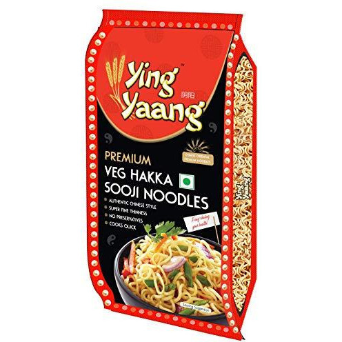 Pack of 2 - Ying Yaang Premium Veg Hakka Sooji Noodles - 400 Gm (14.1 Oz)
