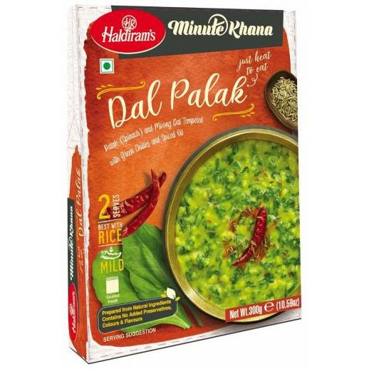 Pack of 2 - Haldiram's Ready To Eat Dal Palak - 300 Gm (10.59 Oz)