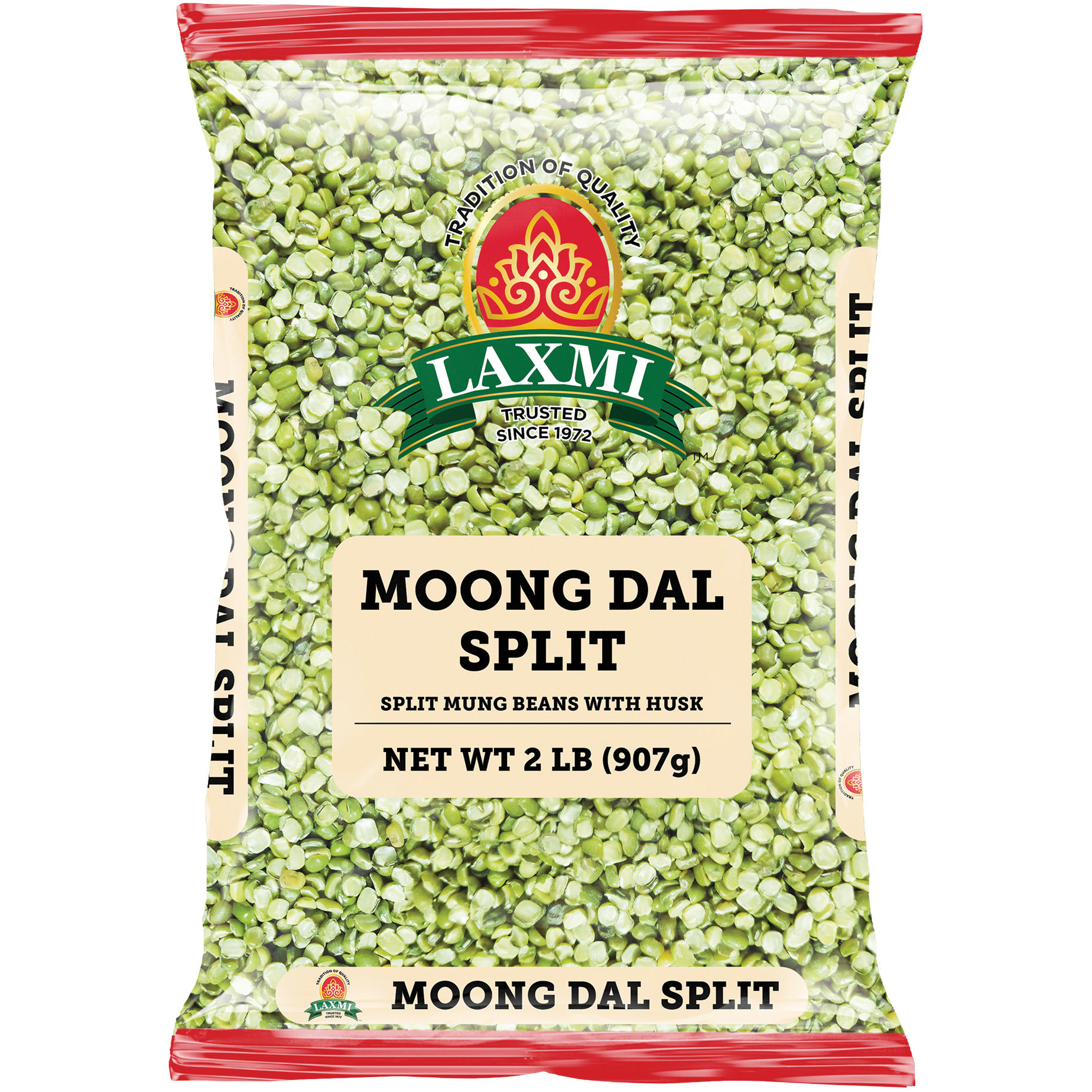 Pack of 4 - Laxmi Moong Dal Split - 2 Lb (907 Gm)