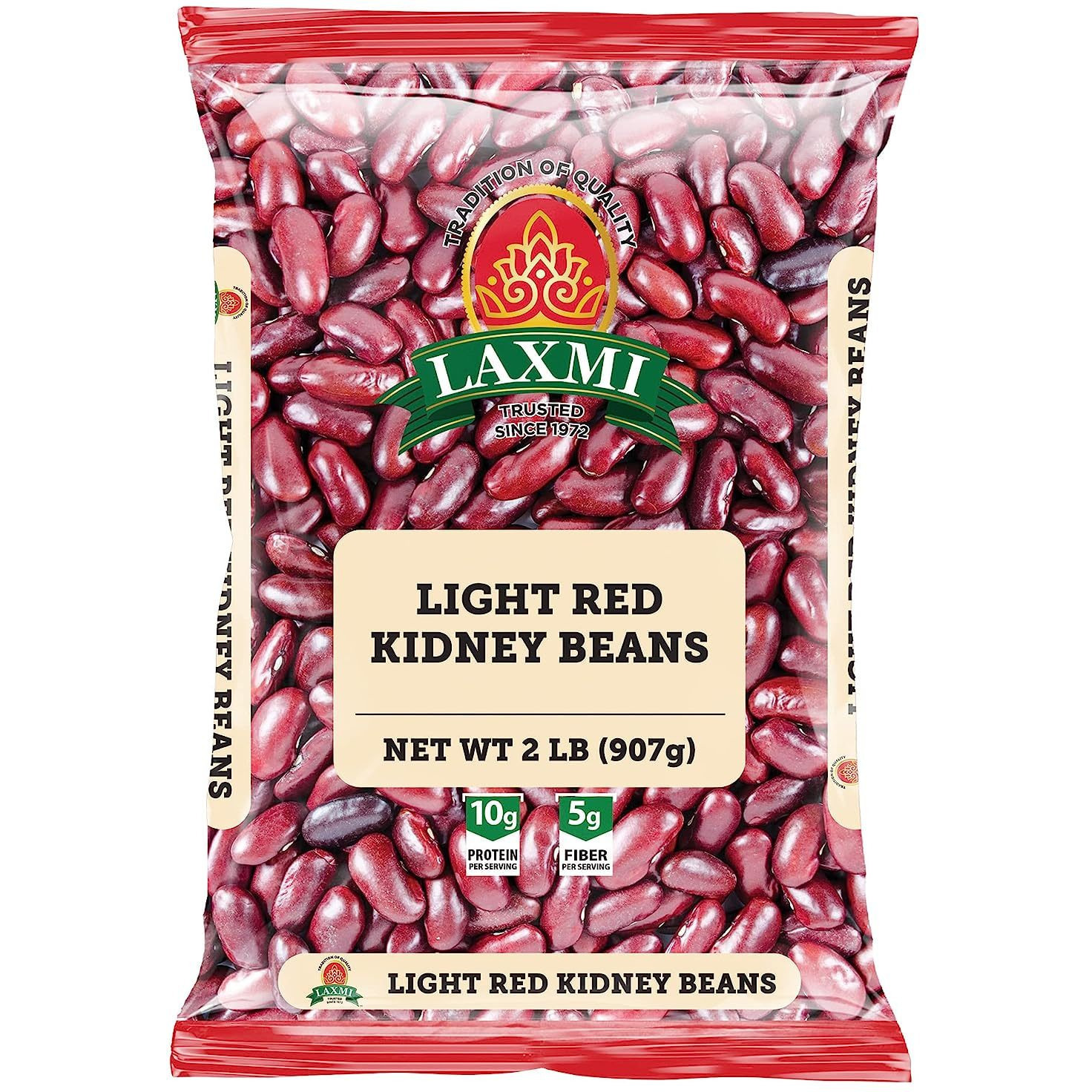 Pack of 3 - Laxmi Red Kidney Bean Light - 2 Lb (907 Gm)