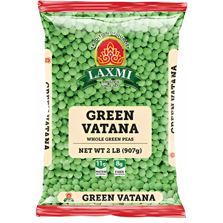 Pack of 4 - Laxmi Green Vatana - 2 Lb (908 Gm)