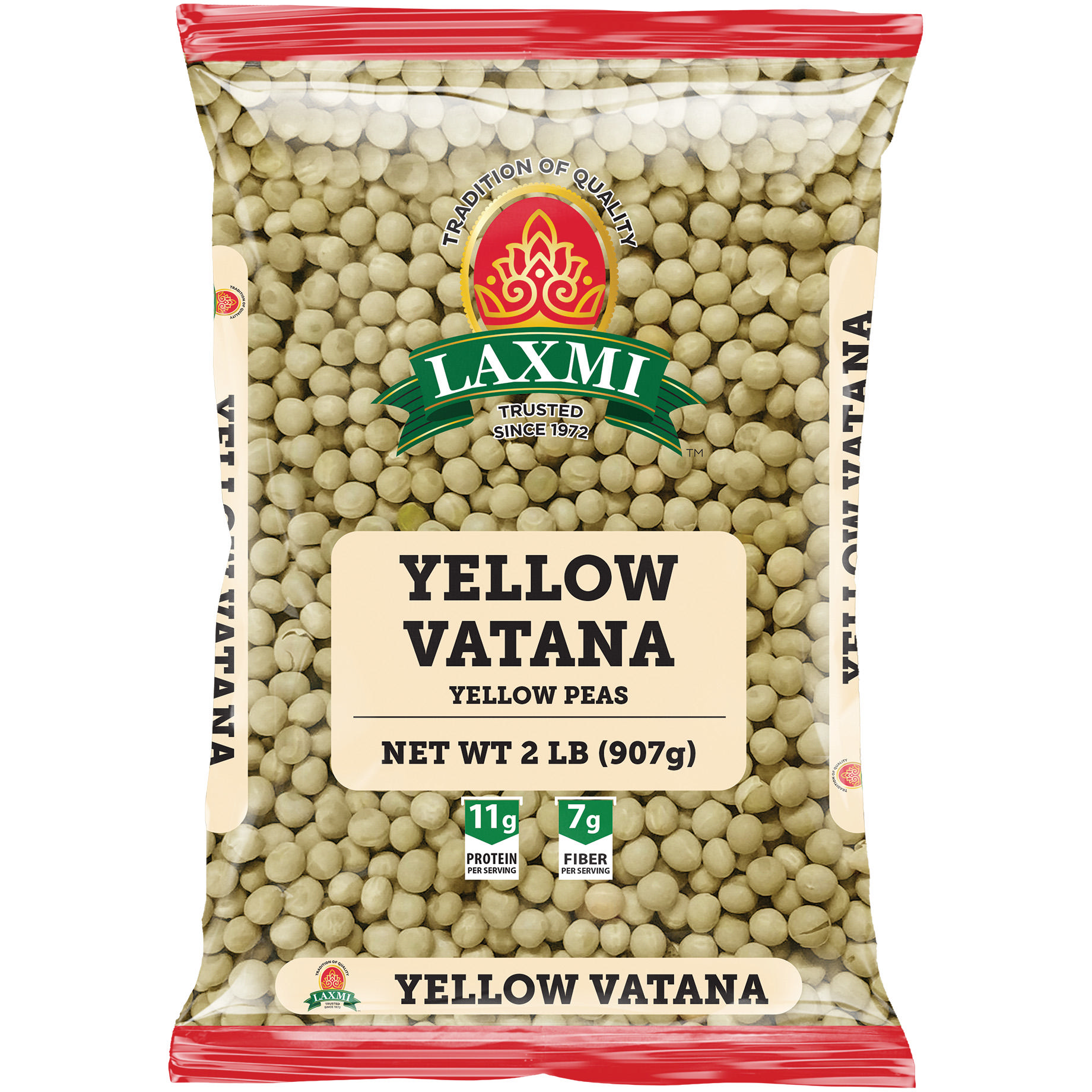 Pack of 2 - Laxmi Yellow Vatana - 2 Lb (907 Gm)