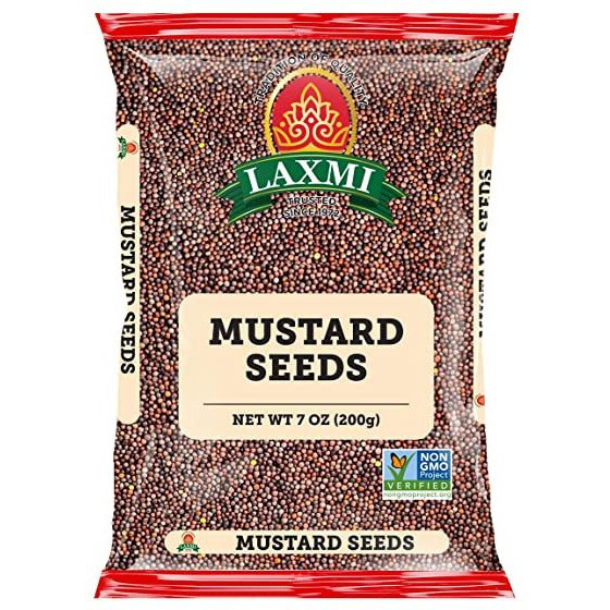 Pack of 2 - Laxmi Mustard Seeds - 7 Oz (200 Gm)
