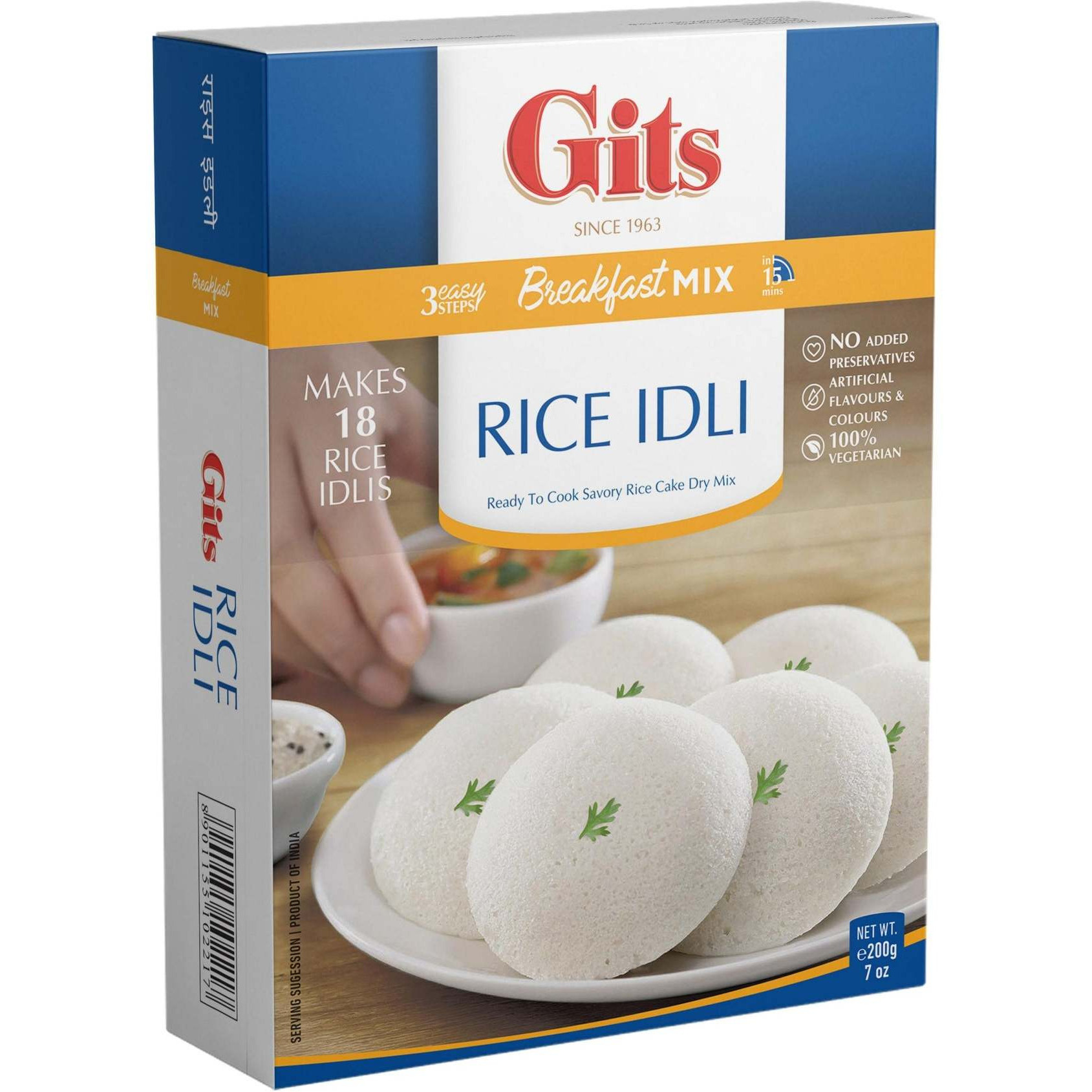 Pack of 4 - Gits Rice Idli Mix - 200 Gm (7 Oz)